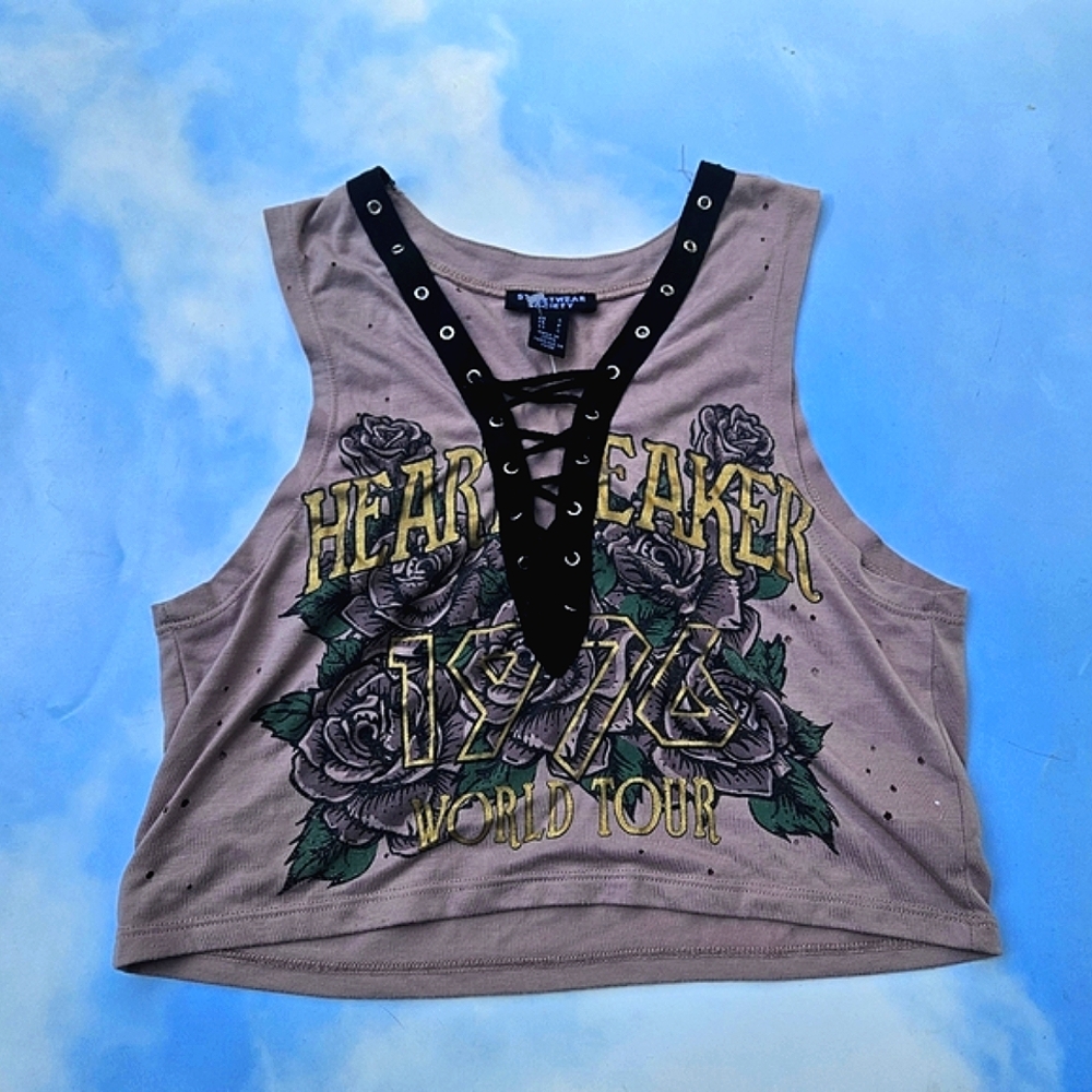 Biker Top Edgy Top Biker Girl, Sexy Festival Top Lace-up Festival Boho Top